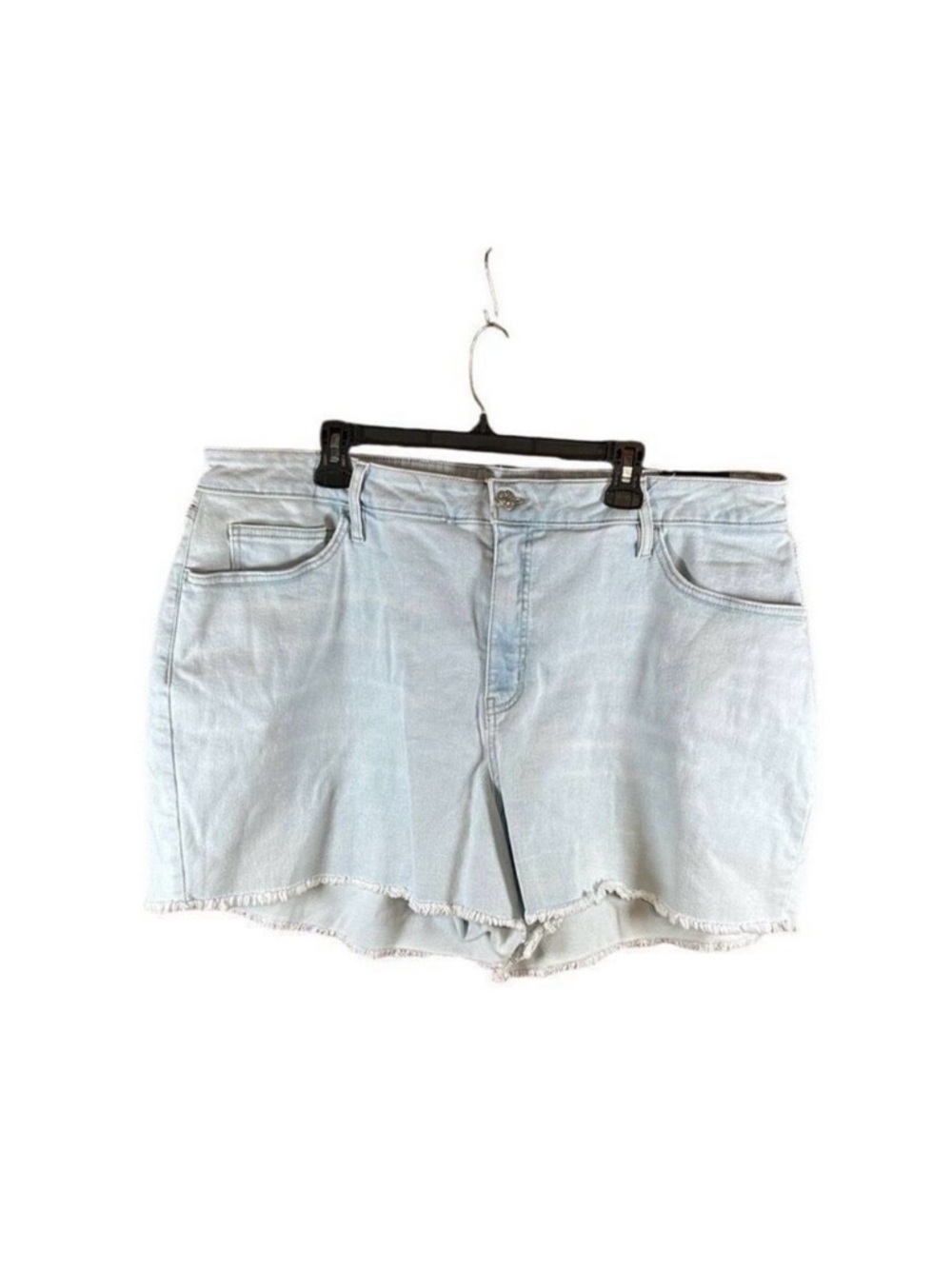 NWT Ava & Viv Light Blue Frayed Hem Denim Shorts